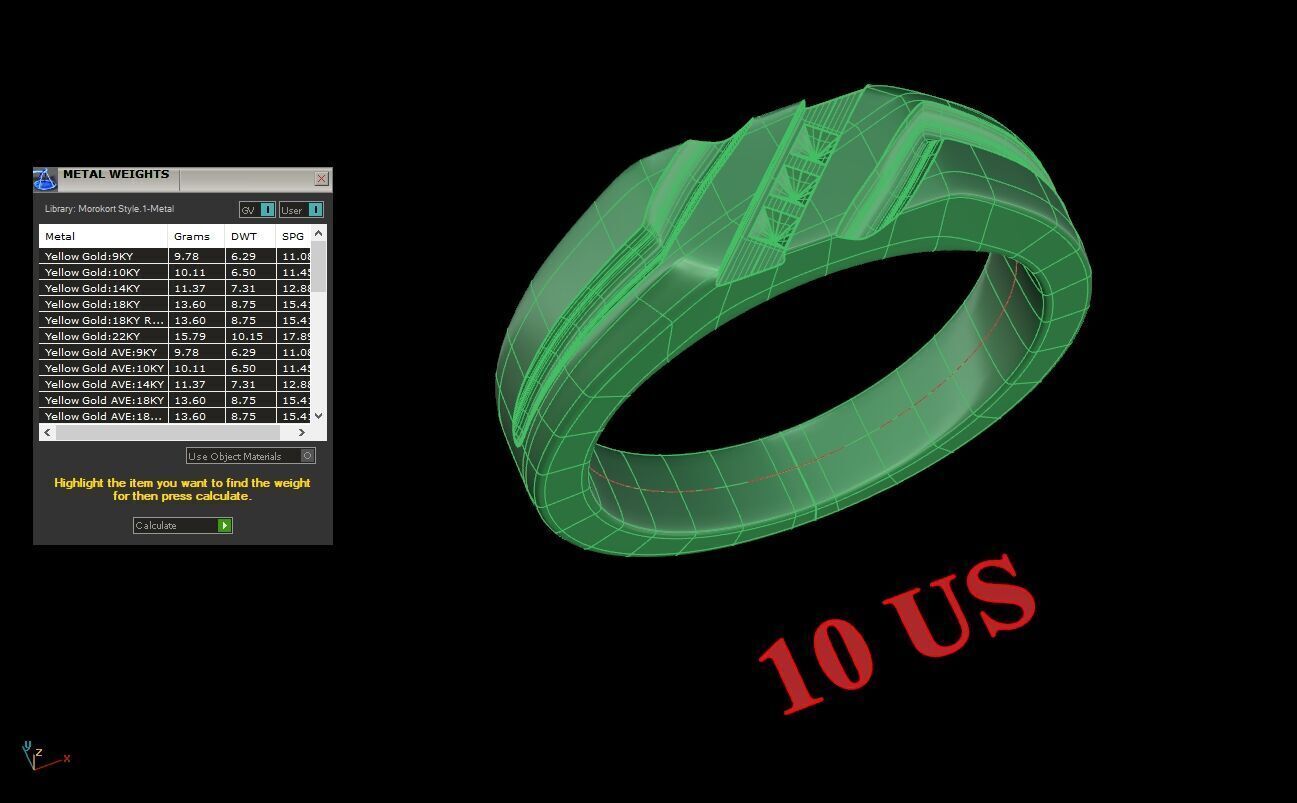 Wedding Man Ring 3MR014 3D model_12