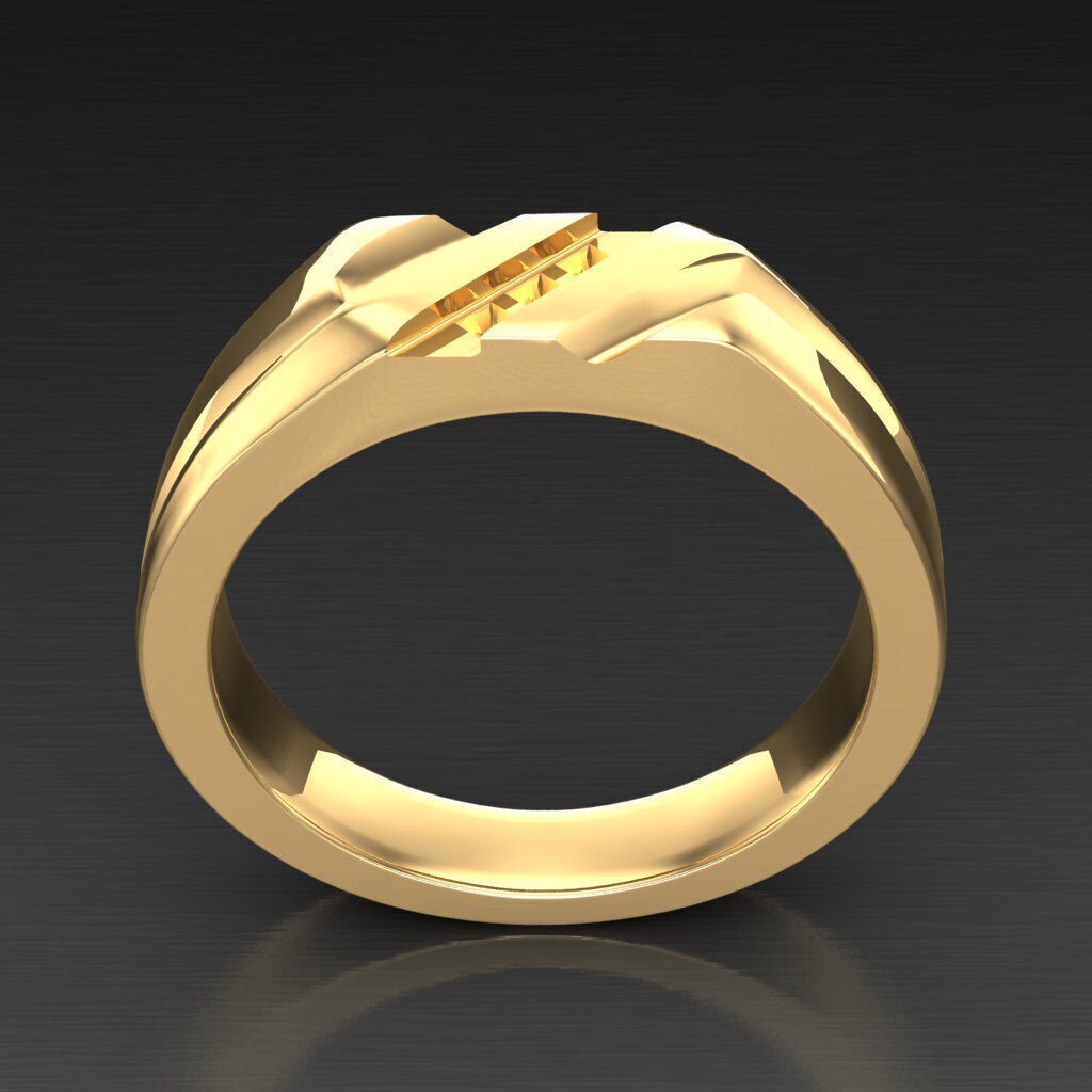 Wedding Man Ring 3MR014 3D model_11