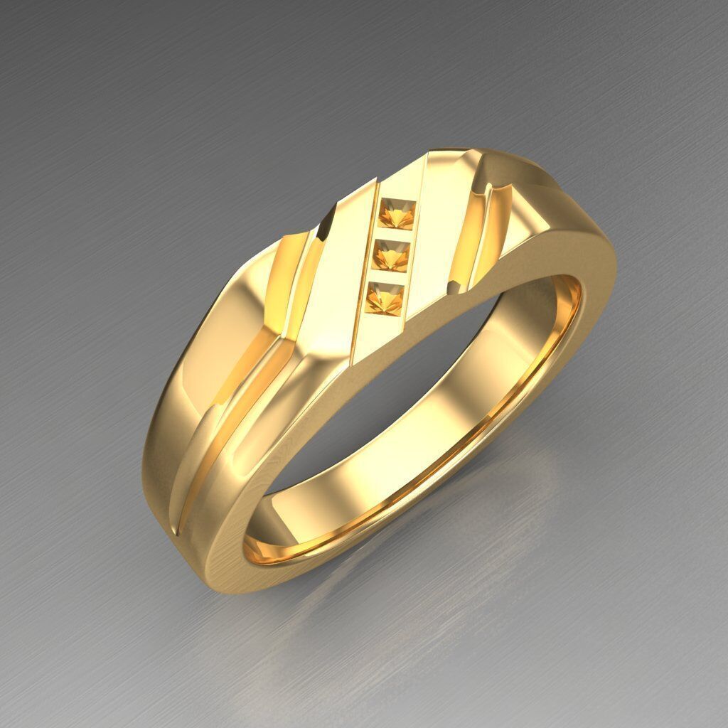 Wedding Man Ring 3MR014 3D model_8