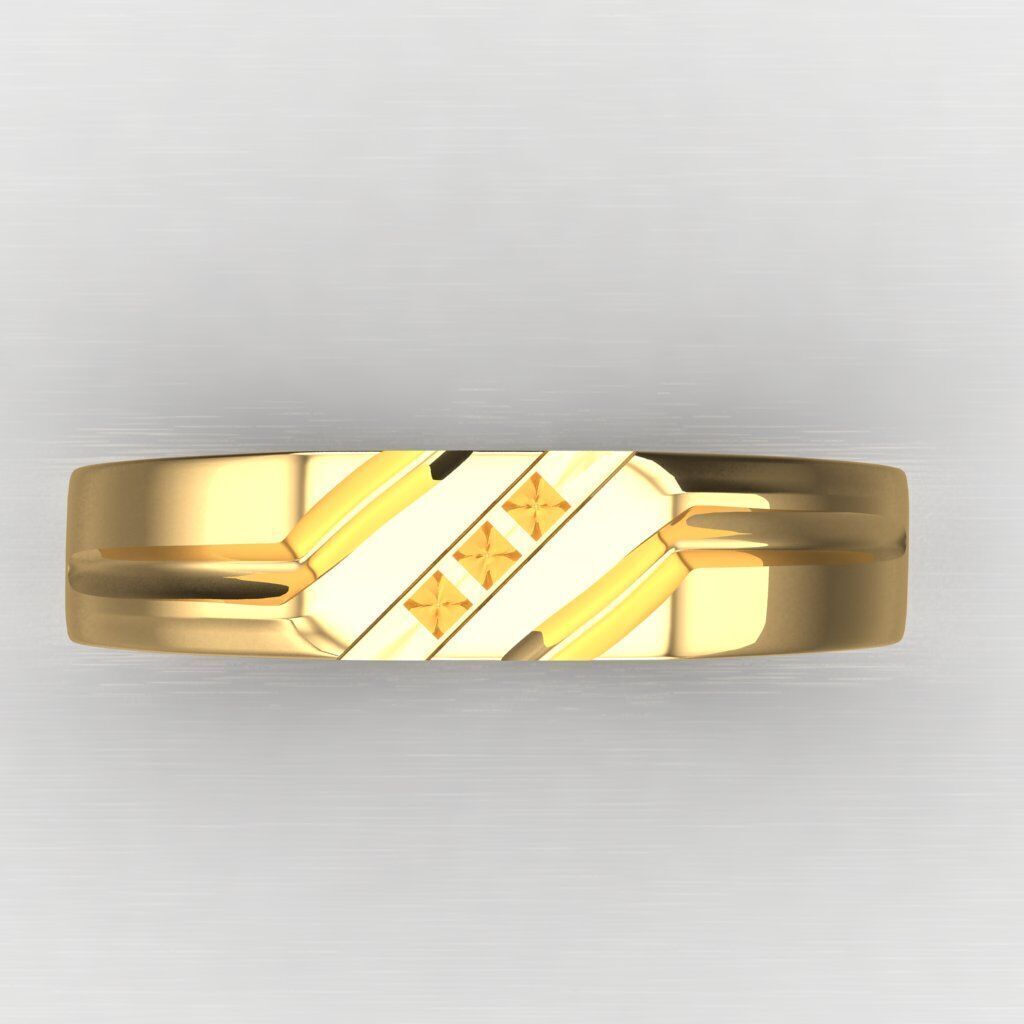 Wedding Man Ring 3MR014 3D model_6