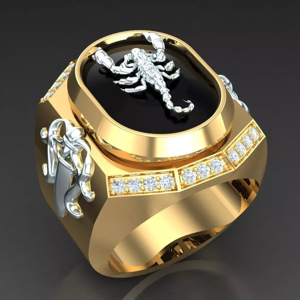 Wedding Man Ring 3MR016 3D model_0