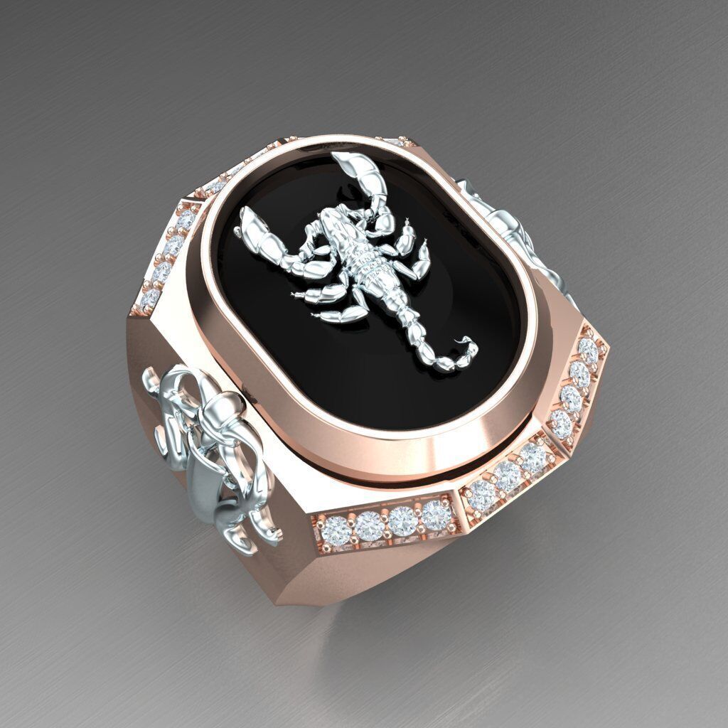 Wedding Man Ring 3MR016 3D model_7