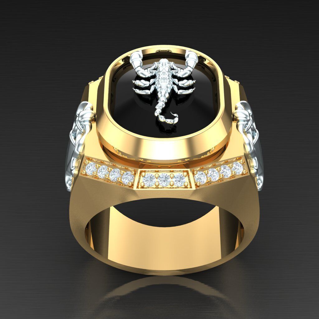 Wedding Man Ring 3MR016 3D model_11