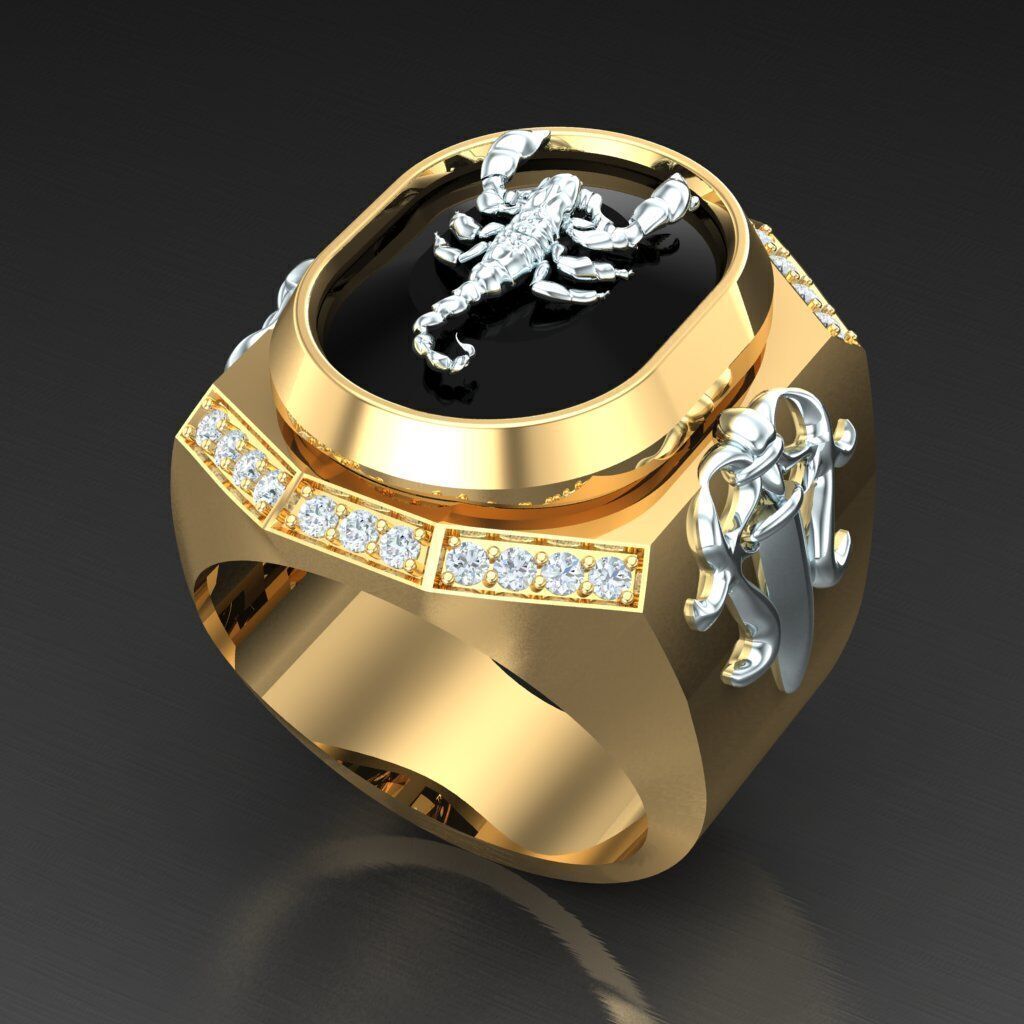 Wedding Man Ring 3MR016 3D model_4