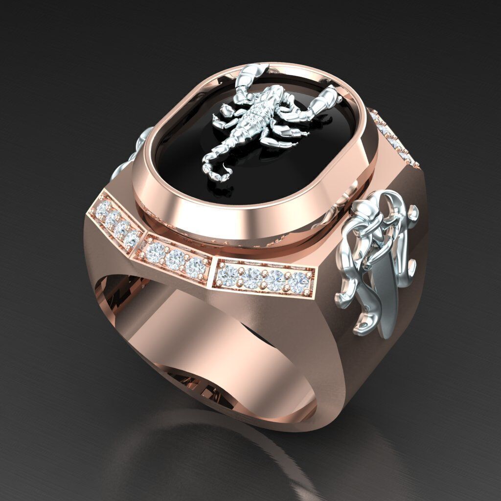 Wedding Man Ring 3MR016 3D model_3