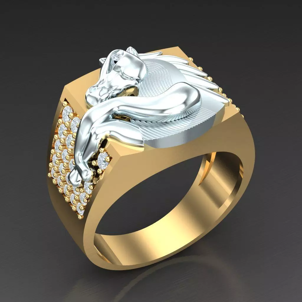 Wedding Man Ring 3MR017 3D model_0