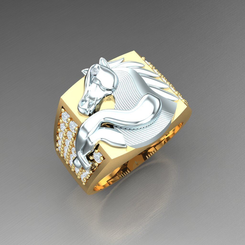 Wedding Man Ring 3MR017 3D model_8