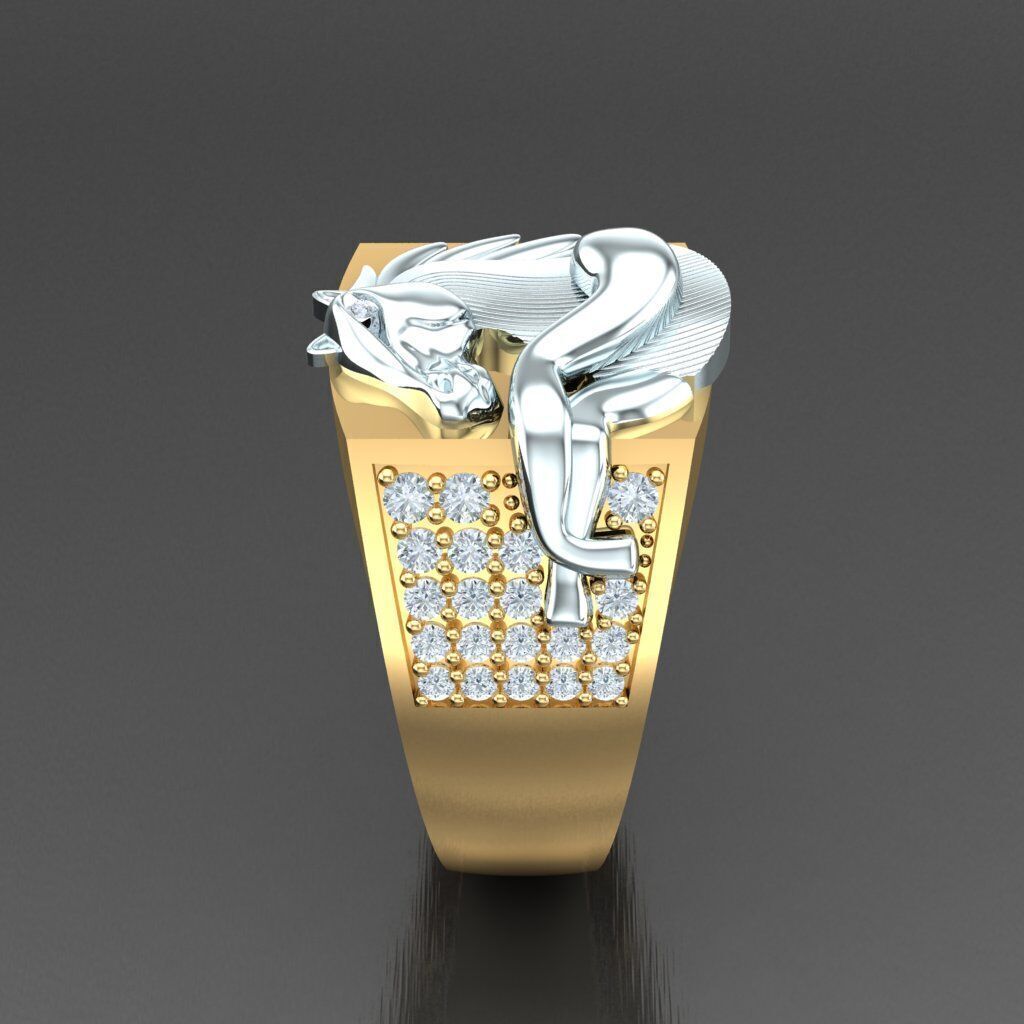 Wedding Man Ring 3MR017 3D model_10