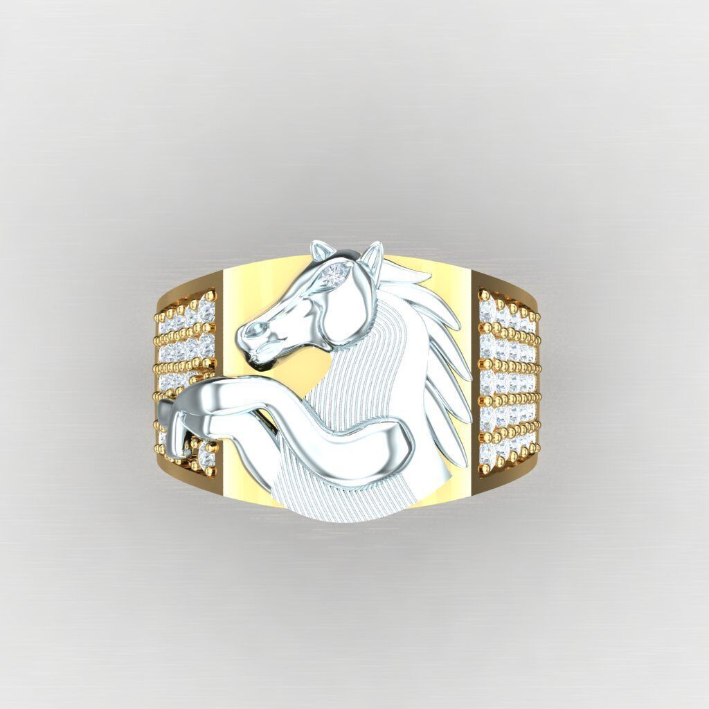 Wedding Man Ring 3MR017 3D model_6