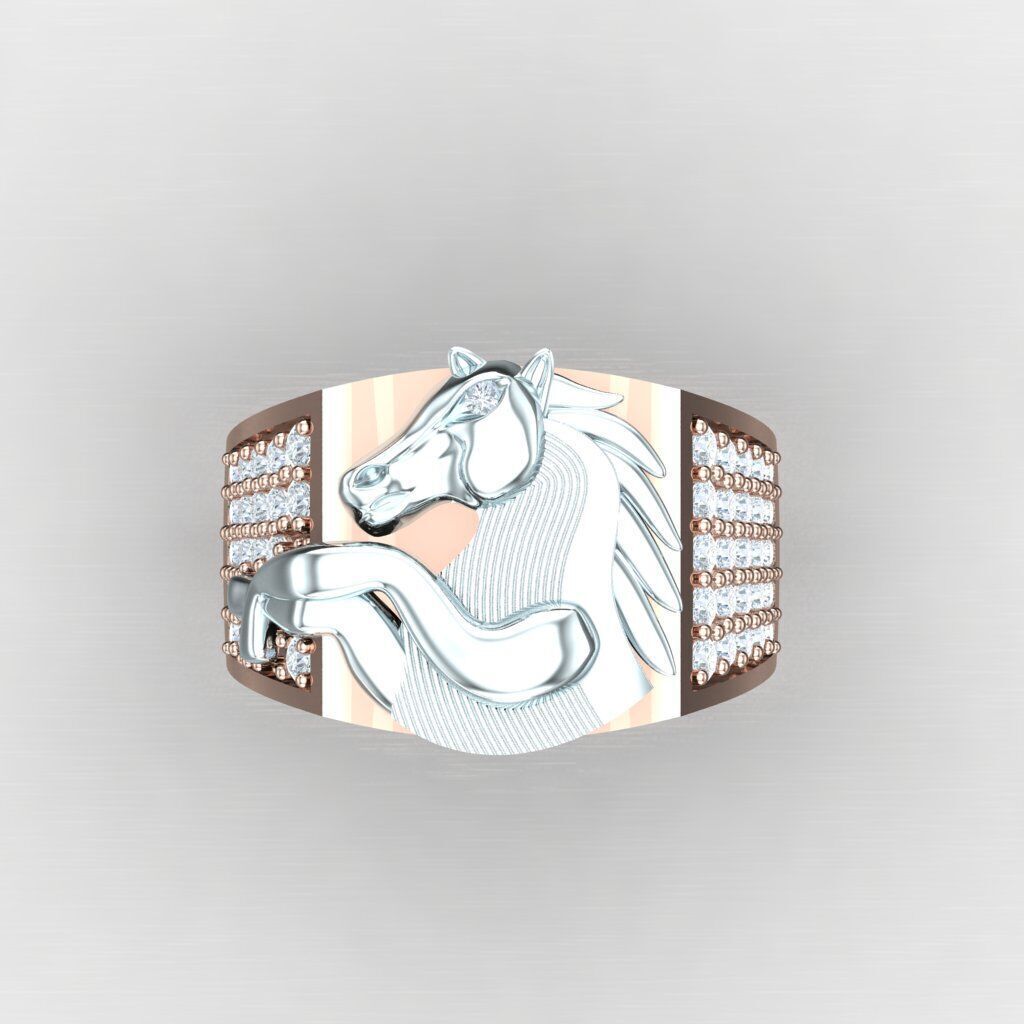 Wedding Man Ring 3MR017 3D model_5