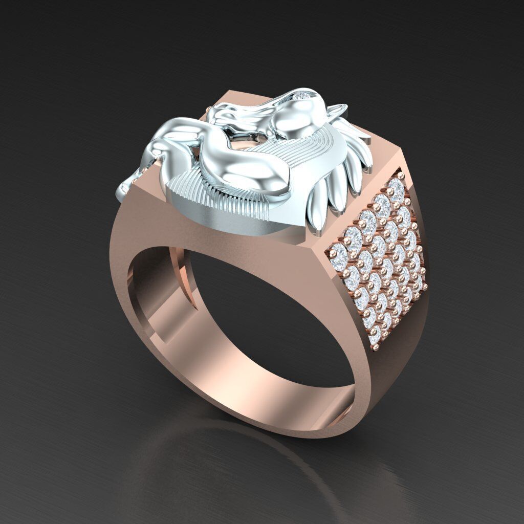 Wedding Man Ring 3MR017 3D model_3