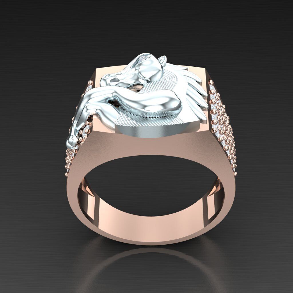 Wedding Man Ring 3MR017 3D model_2