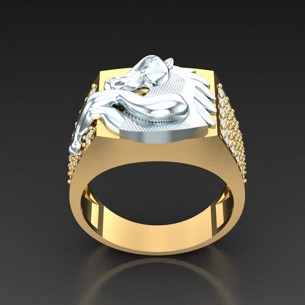 Wedding Man Ring 3MR017 3D model_11