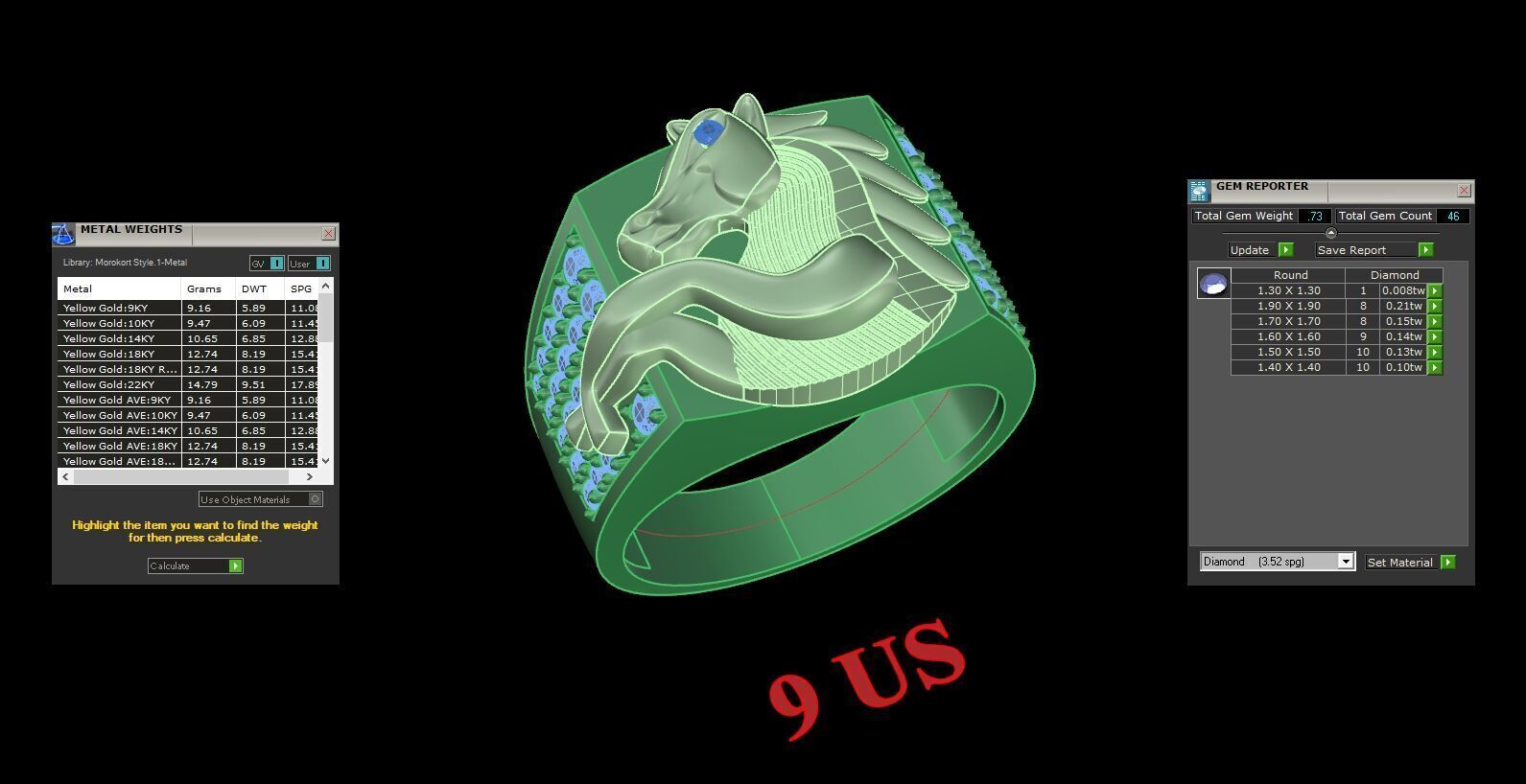 Wedding Man Ring 3MR017 3D model_12