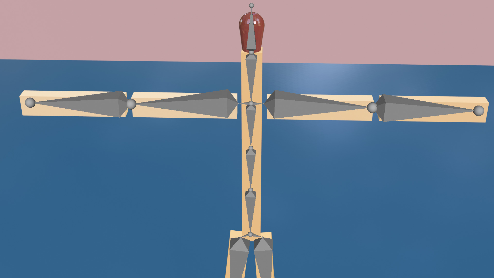 Minimal Matchstick Character - Low Poly Design Low-poly 3D model_2