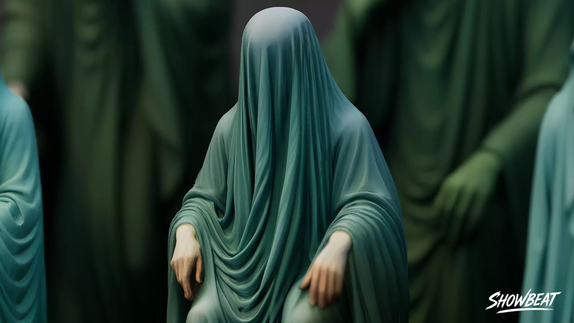 Ghost Statue Pack Low-poly 3D model_4