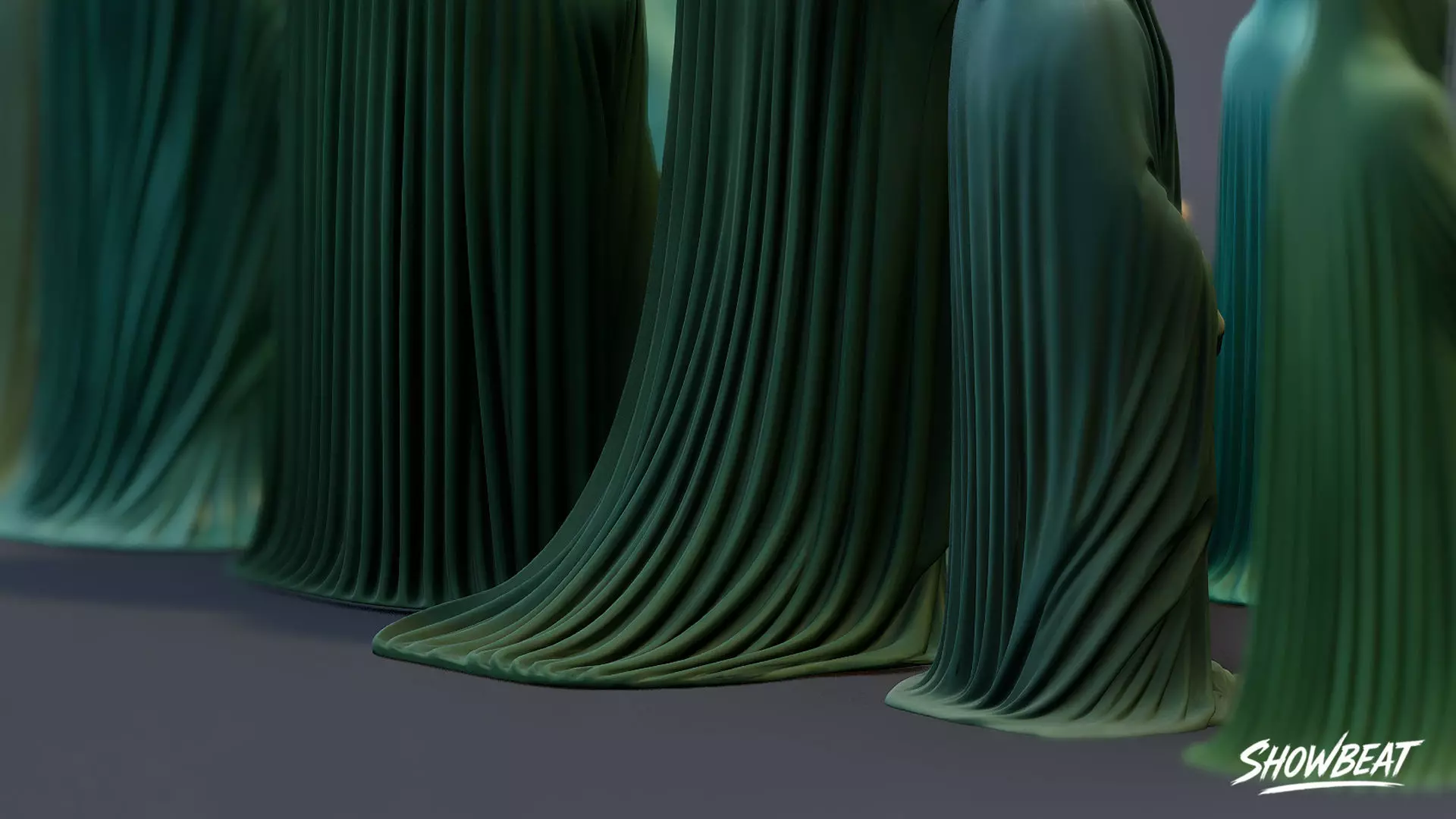 Ghost Statue Pack Low-poly 3D model_8