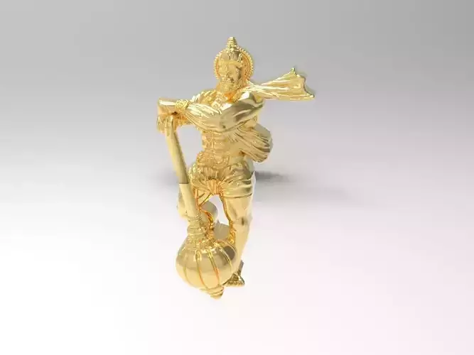 Hanuman Gold Pendent