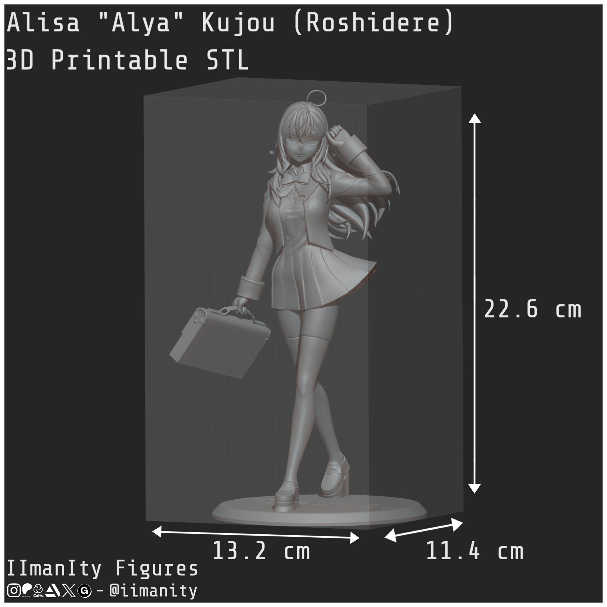 Alisa - Alya - Kujou - Roshidere 3D print model_7