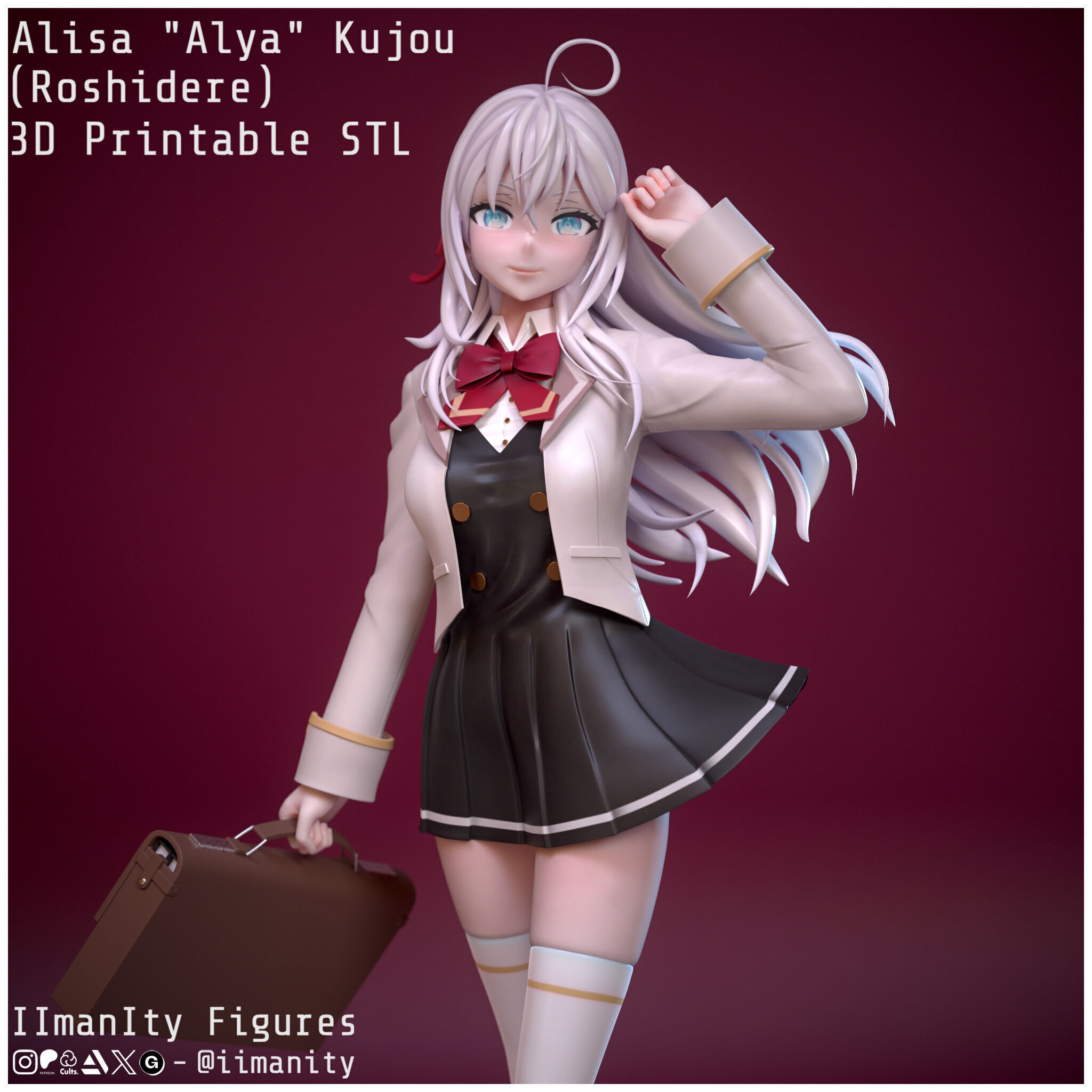 Alisa - Alya - Kujou - Roshidere 3D print model_1