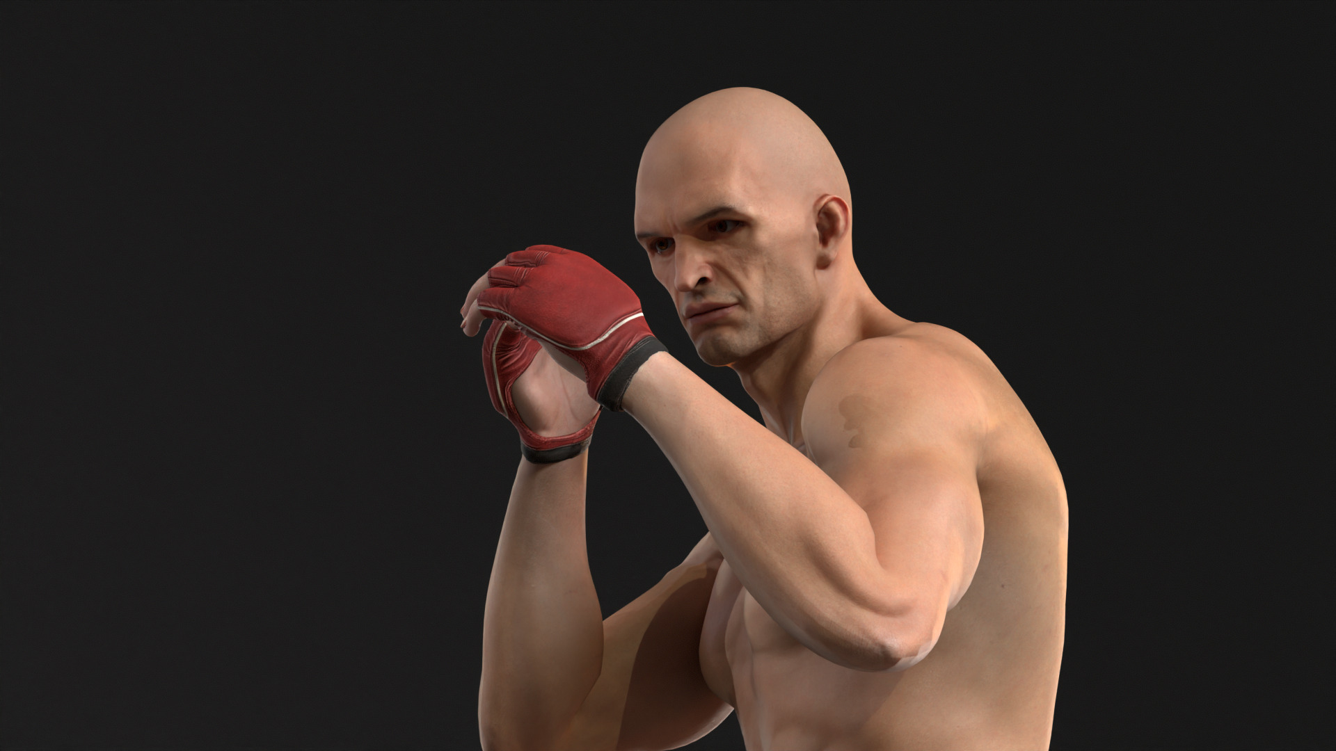 UFCMan Low-poly 3D model_32