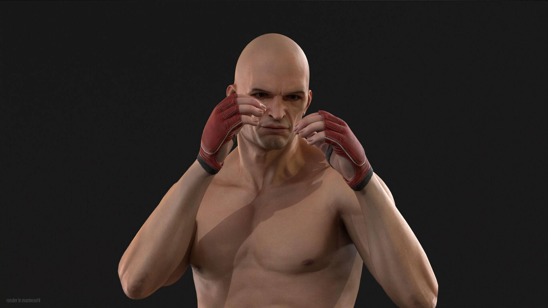 UFCMan Low-poly 3D model_5