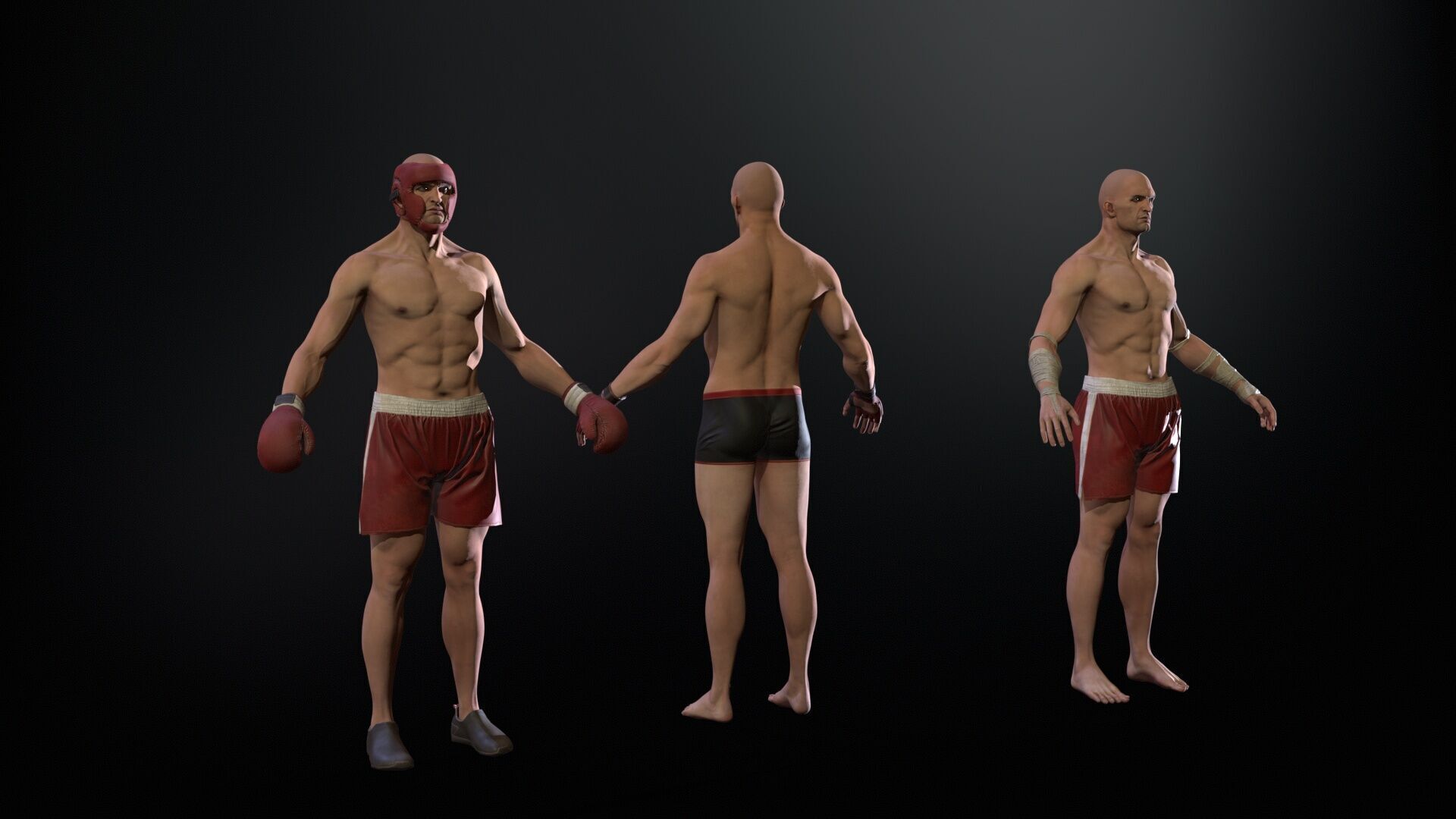 UFCMan Low-poly 3D model_22