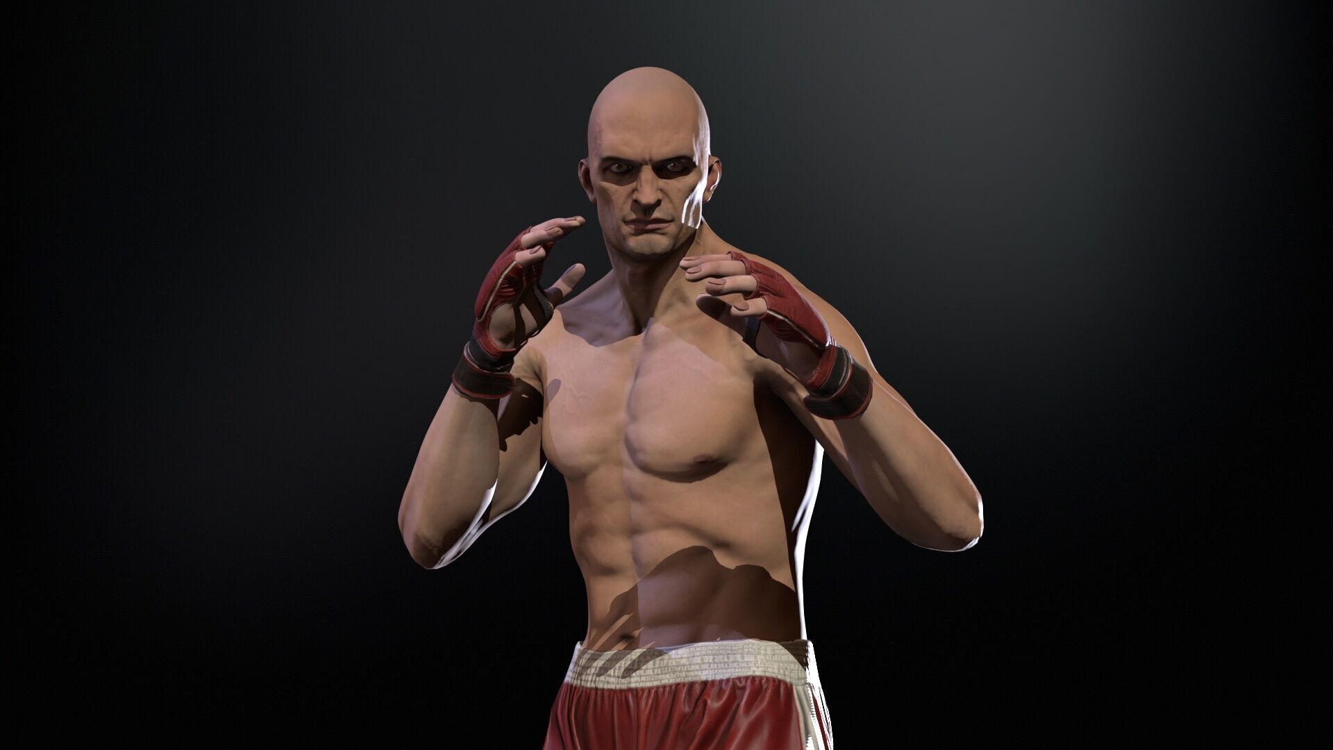UFCMan Low-poly 3D model_15