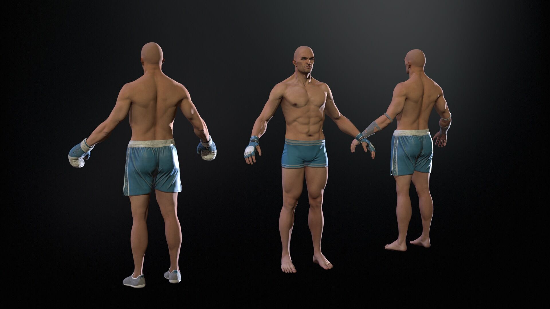 UFCMan Low-poly 3D model_24