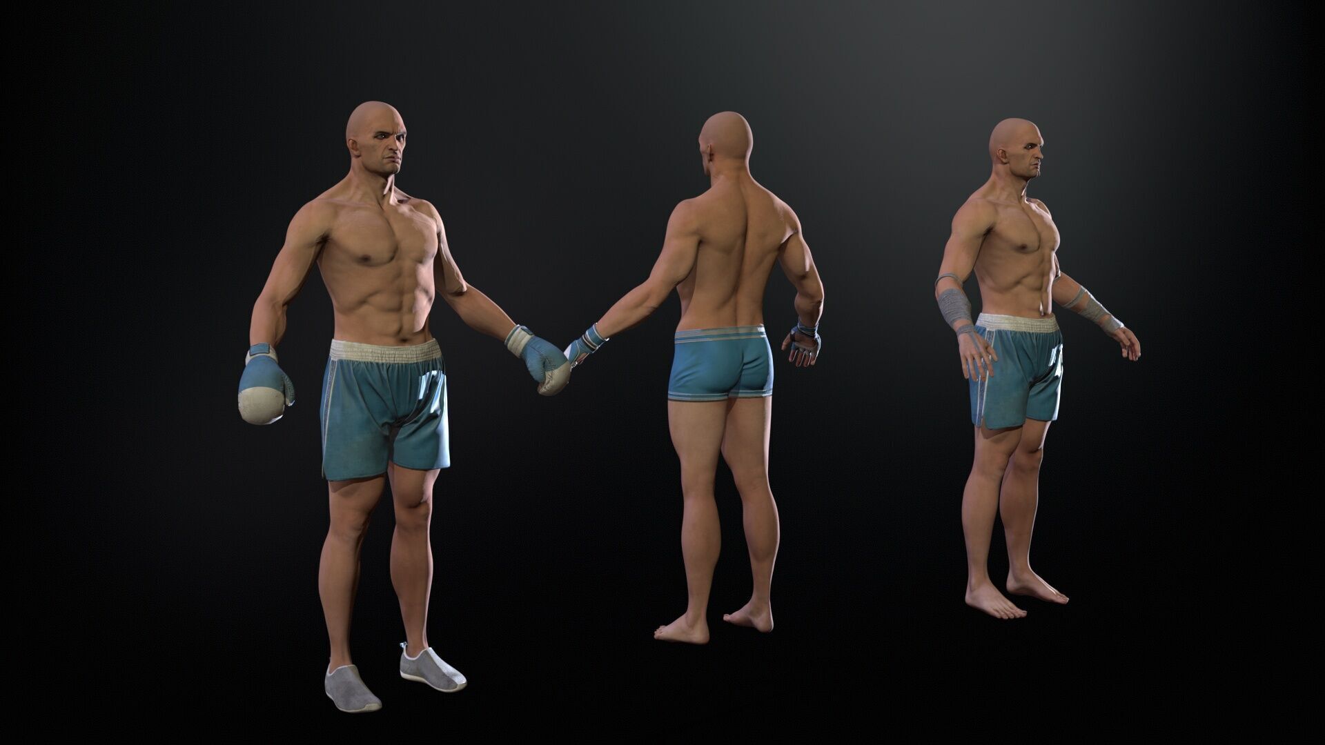 UFCMan Low-poly 3D model_25