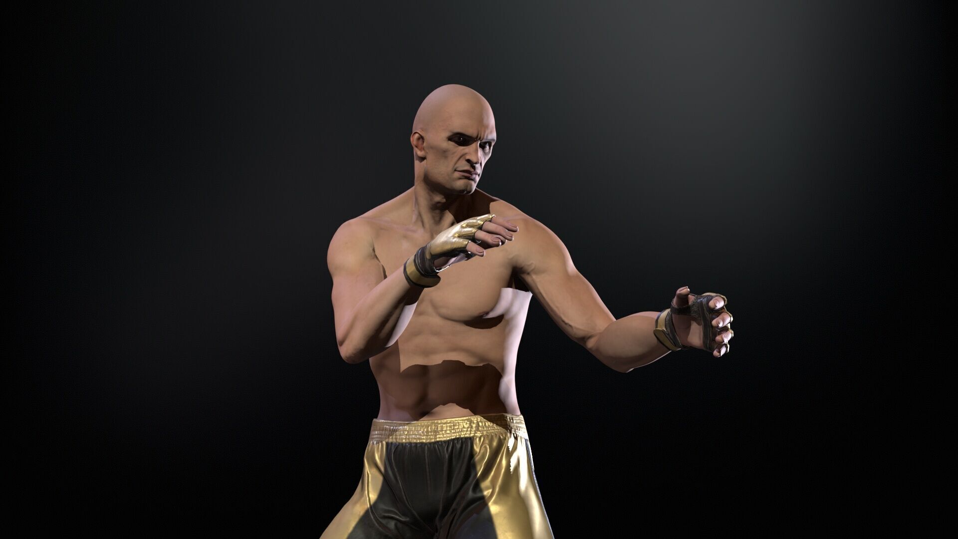 UFCMan Low-poly 3D model_11