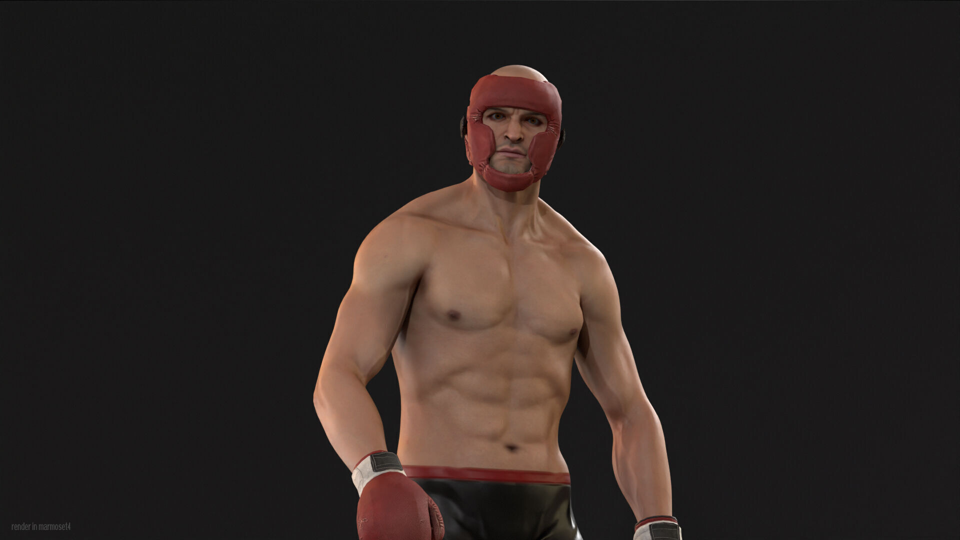 UFCMan Low-poly 3D model_4
