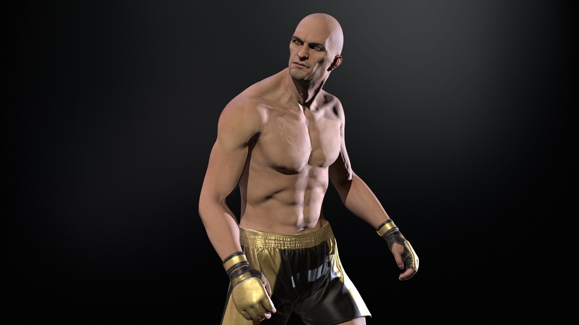 UFCMan Low-poly 3D model_13