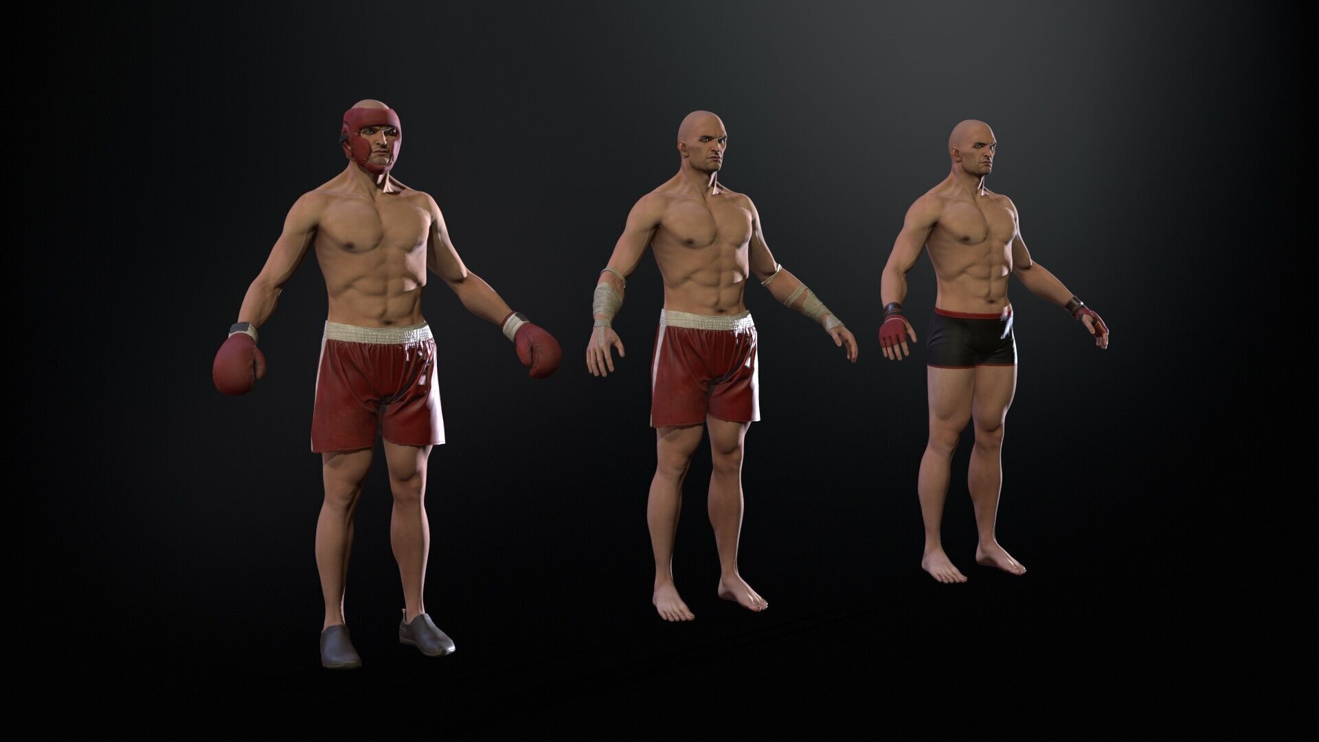UFCMan Low-poly 3D model_17