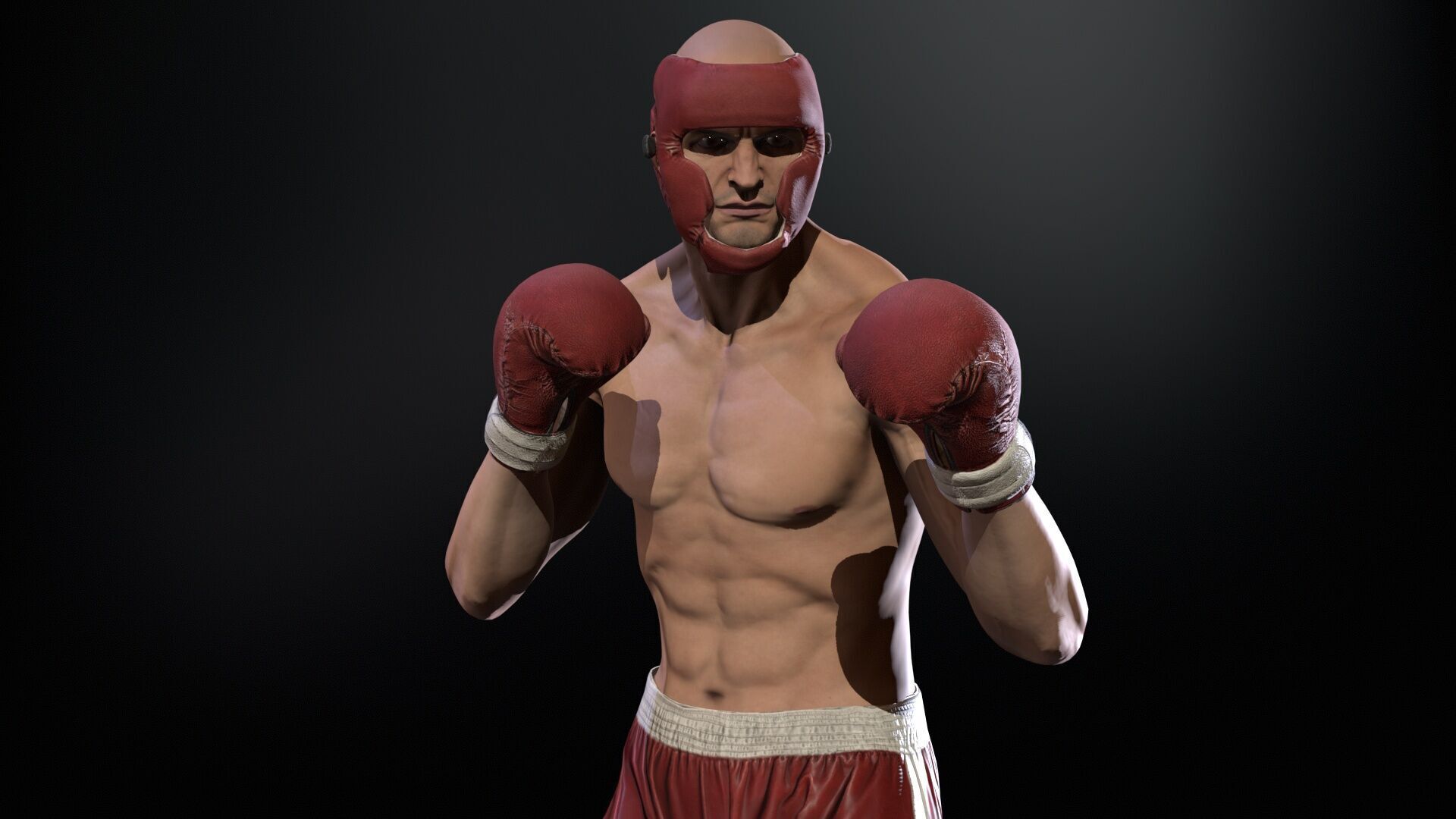 UFCMan Low-poly 3D model_6