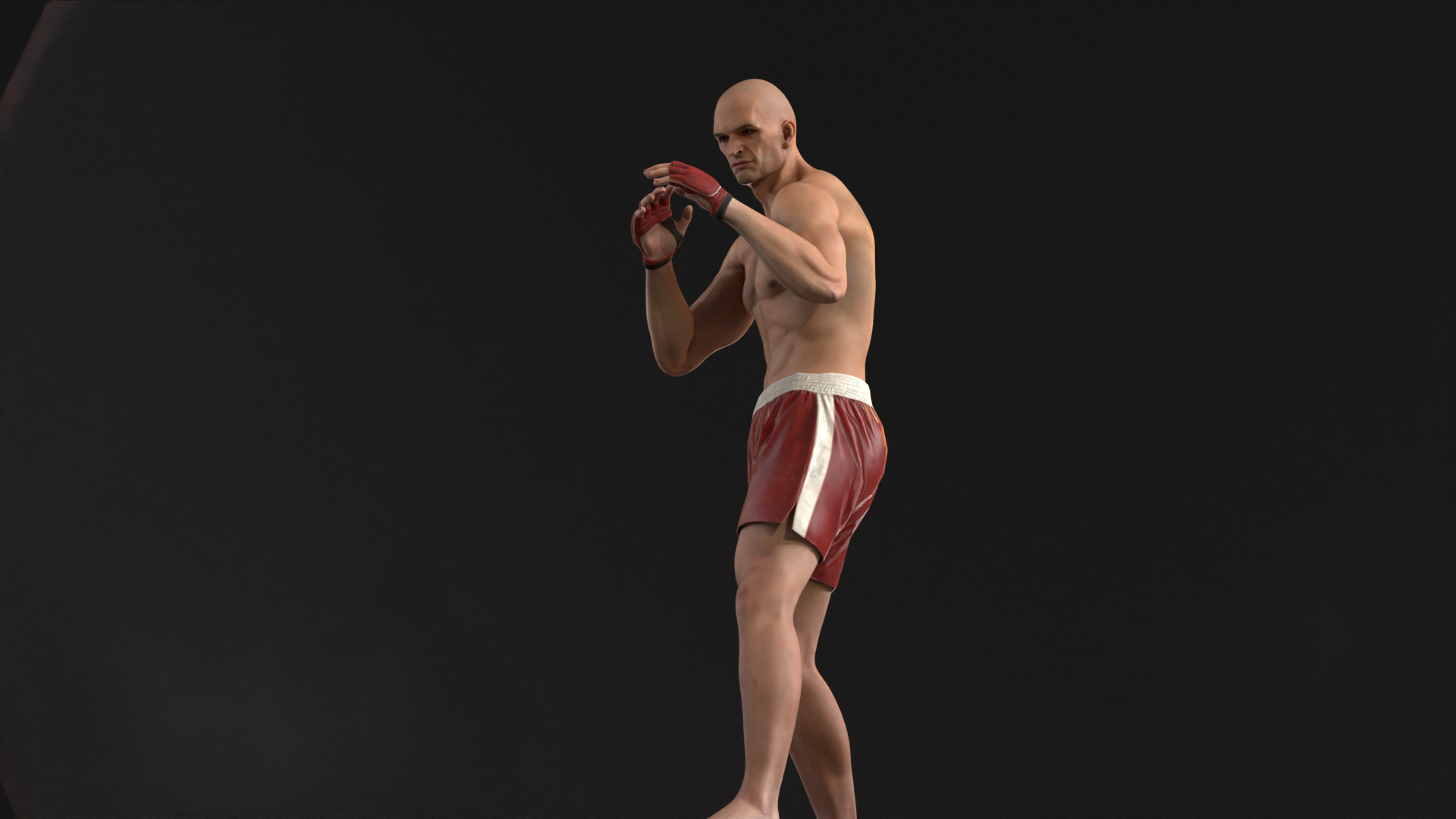 UFCMan Low-poly 3D model_35
