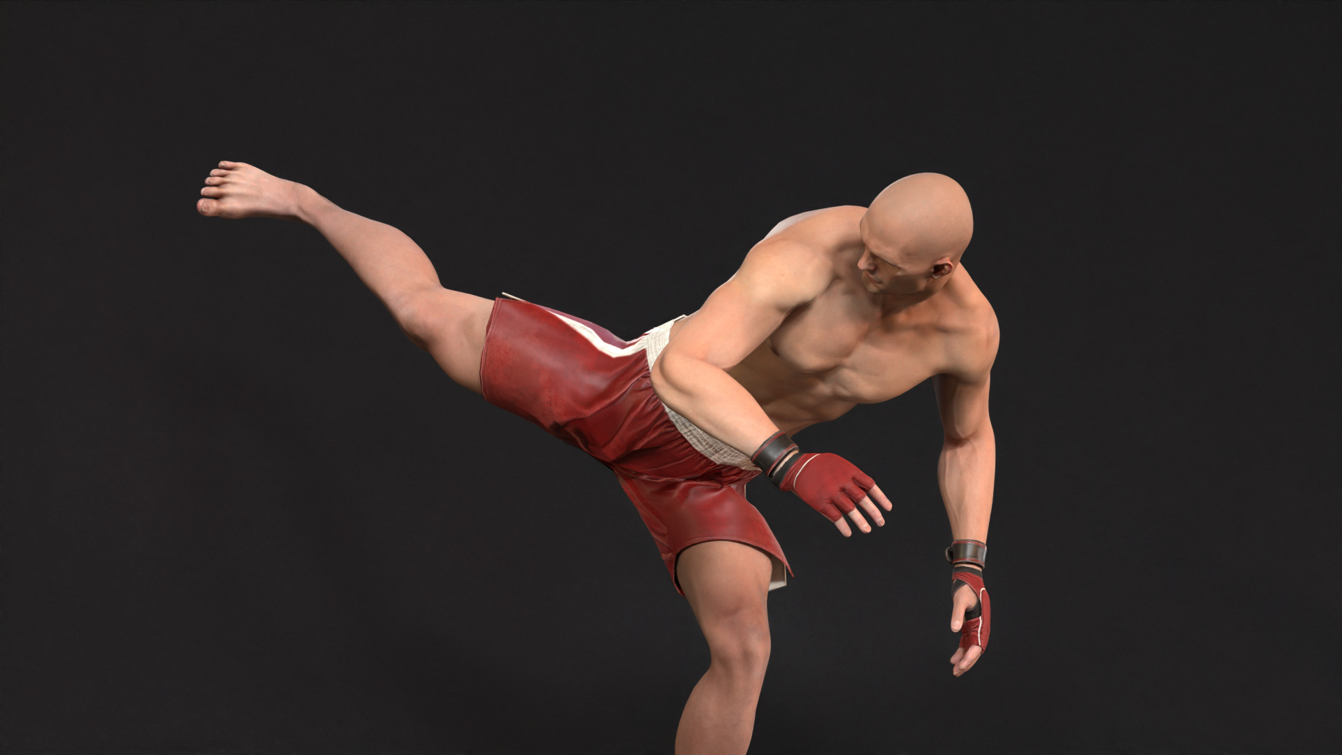UFCMan Low-poly 3D model_28