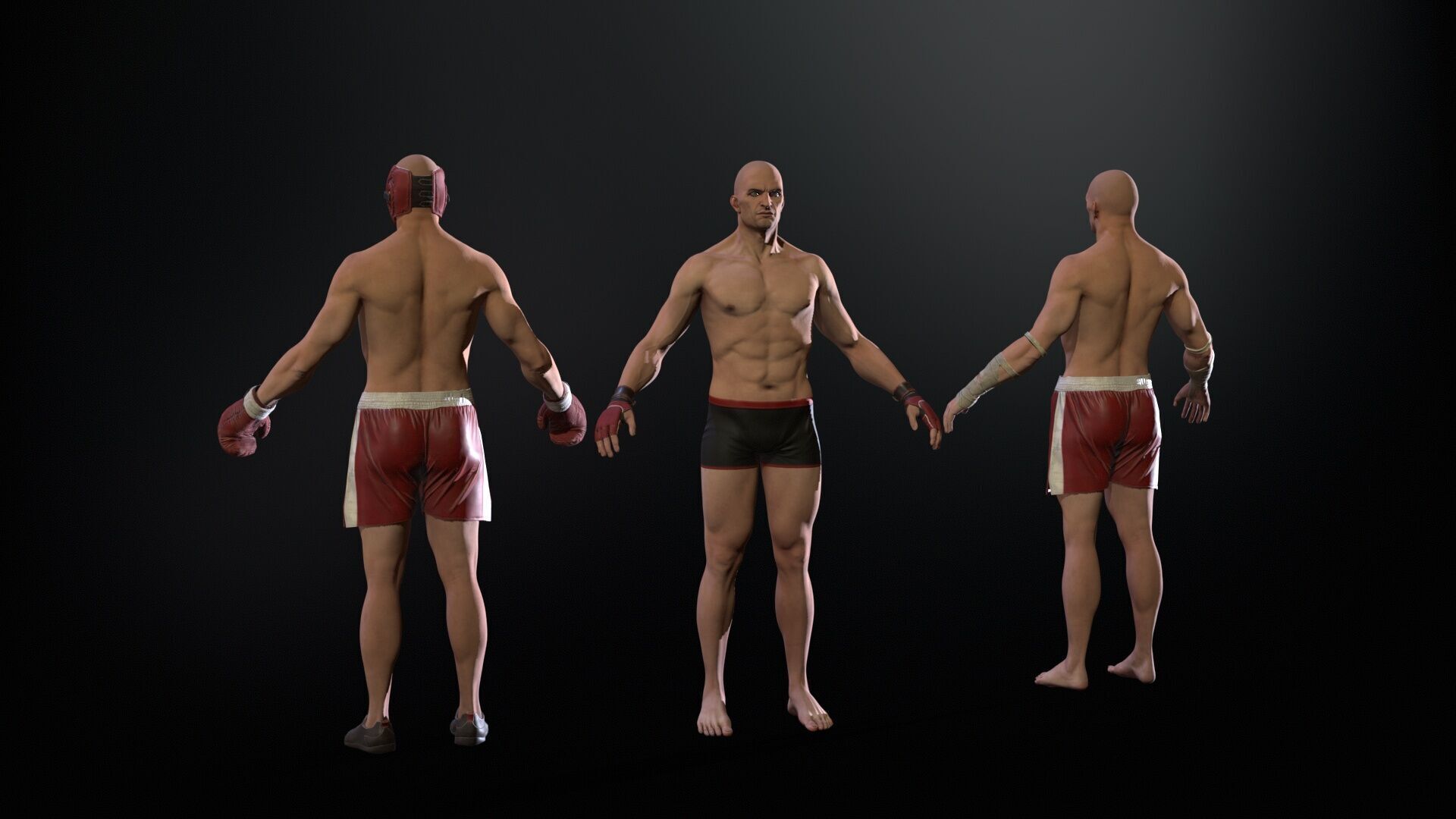 UFCMan Low-poly 3D model_21