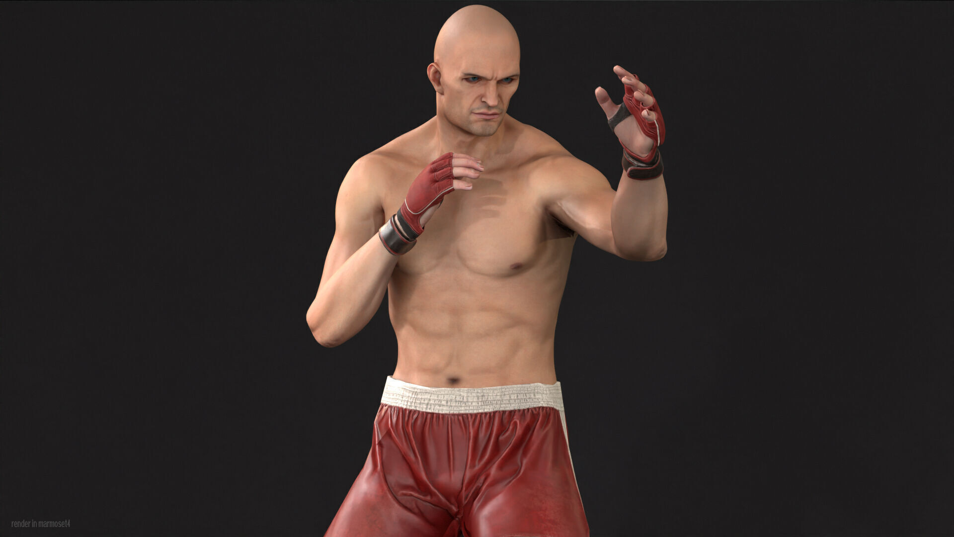 UFCMan Low-poly 3D model_3