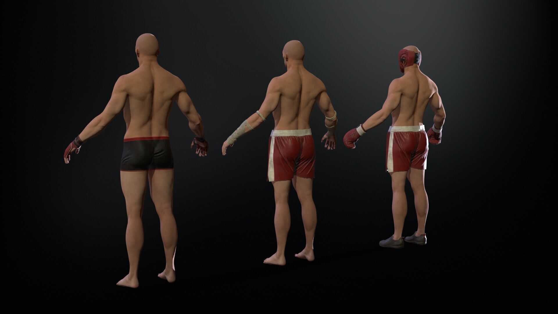 UFCMan Low-poly 3D model_19