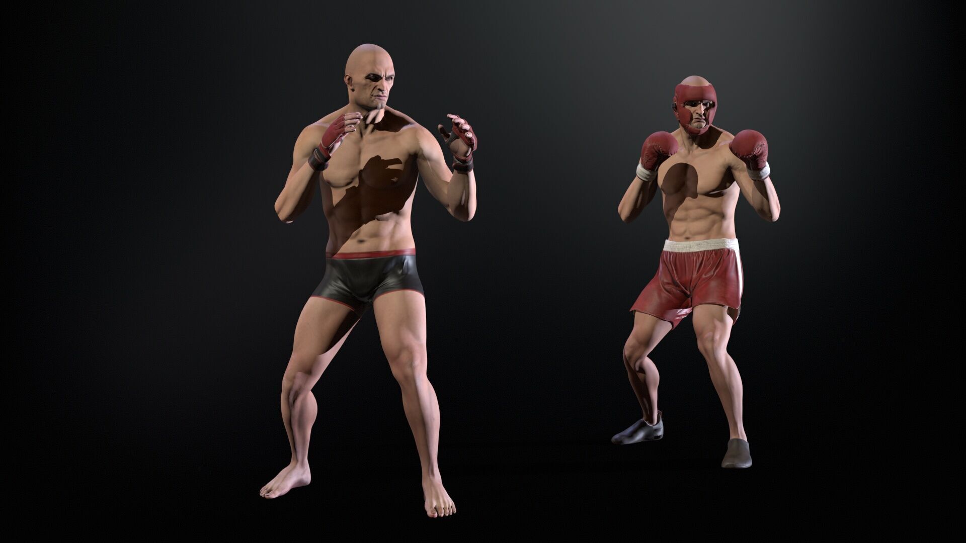 UFCMan Low-poly 3D model_16