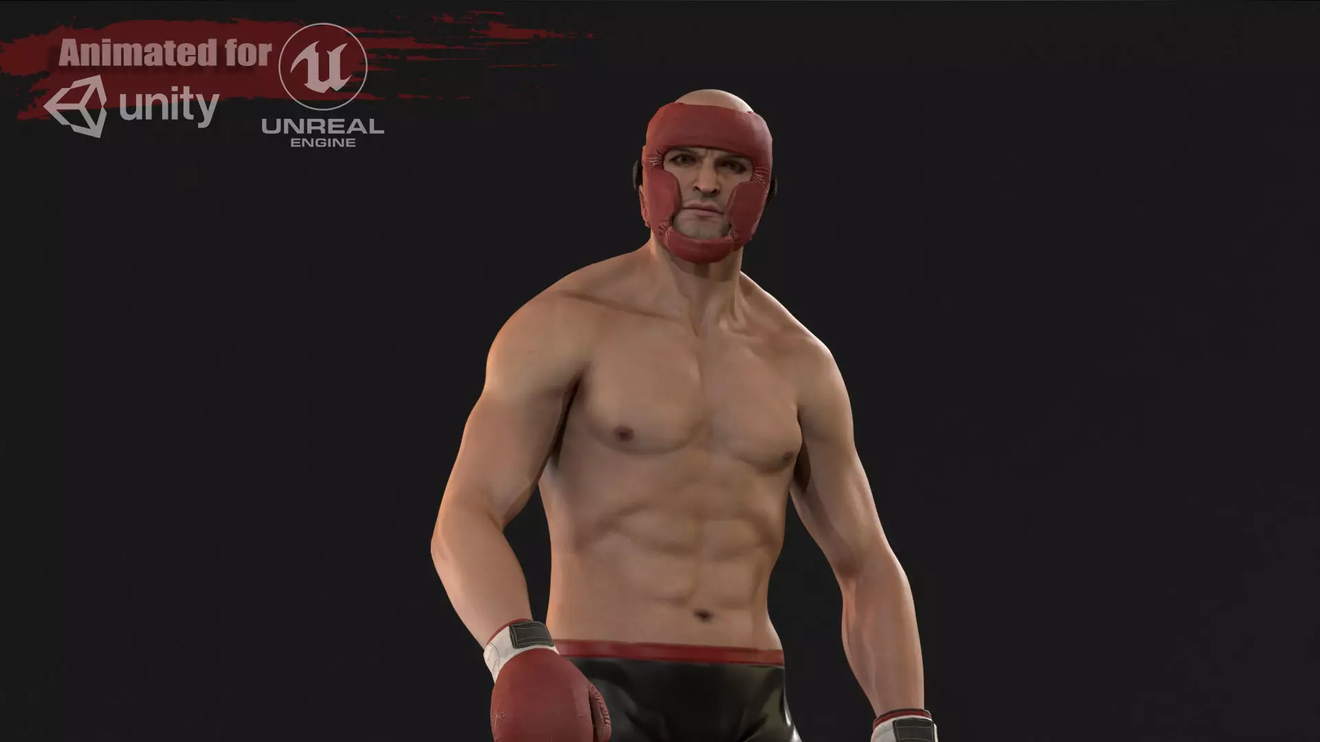 UFCMan Low-poly 3D model_0