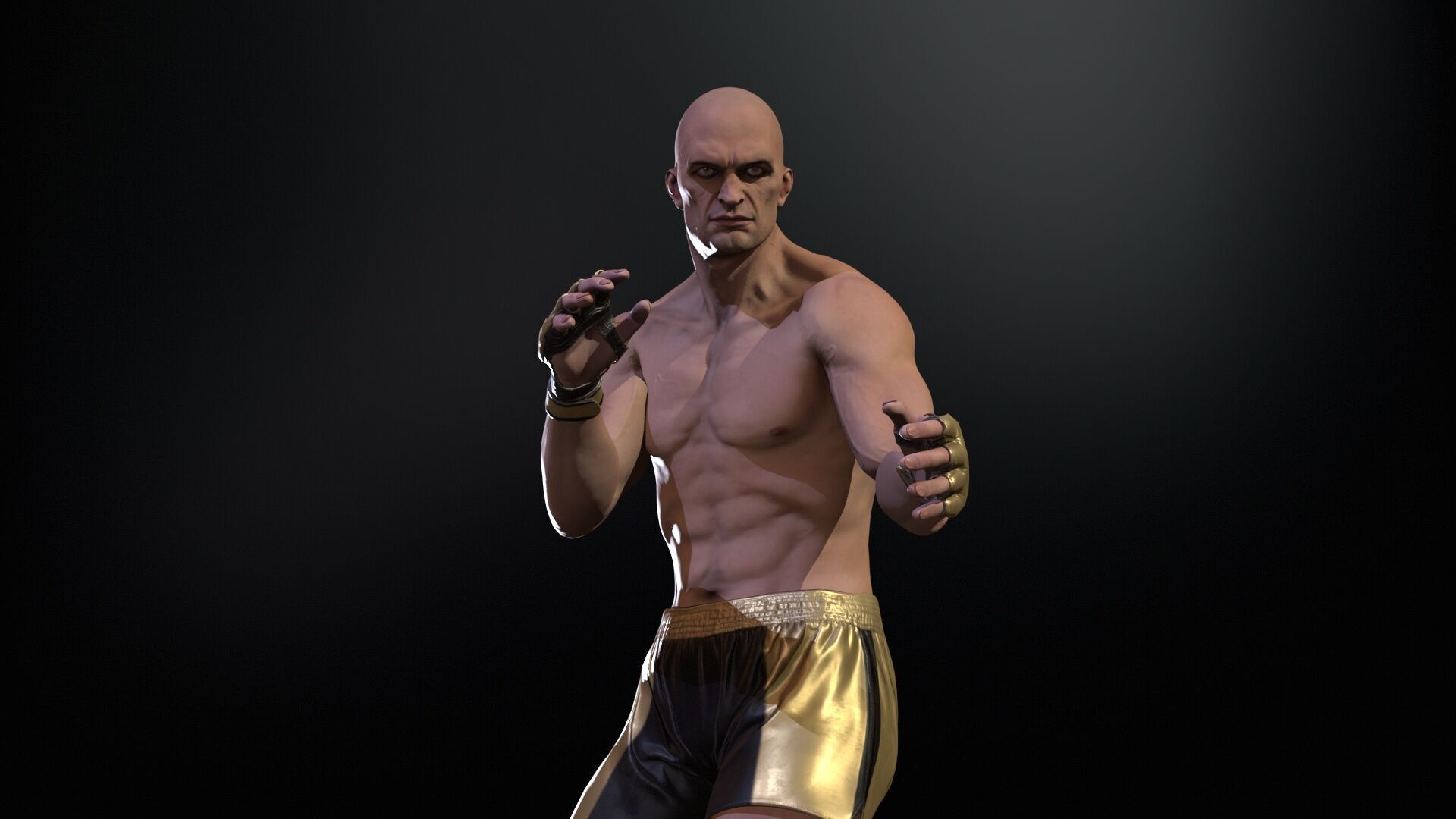 UFCMan Low-poly 3D model_12