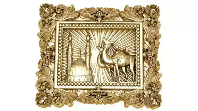 Old Arabic picture pendant