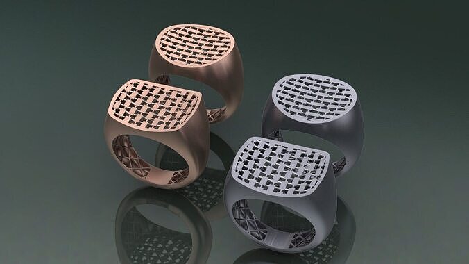 New straw pattern fusion ring 2 3D print model