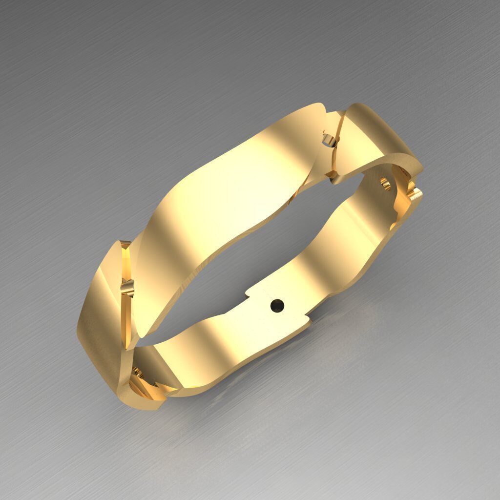Wedding Man Ring 3MR031 3D model_8