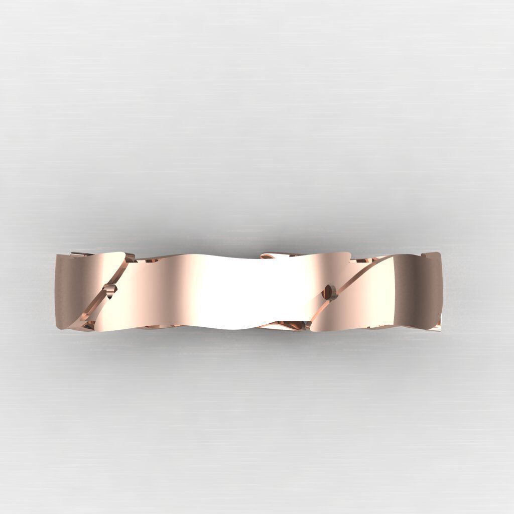 Wedding Man Ring 3MR031 3D model_5