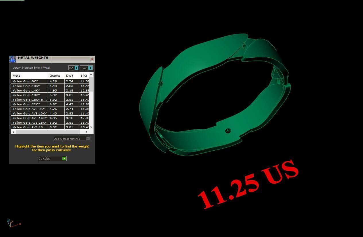 Wedding Man Ring 3MR031 3D model_12