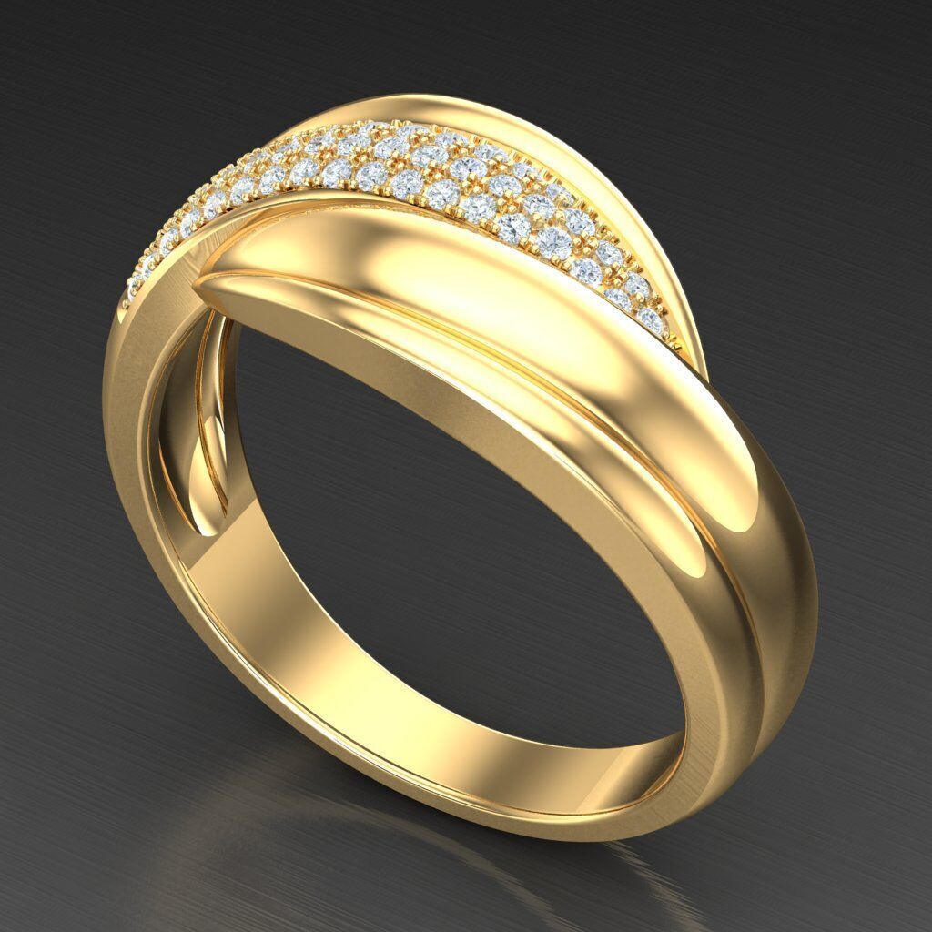 Wedding Man Ring 3MR038 3D model_4