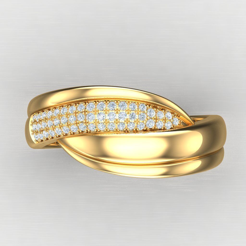 Wedding Man Ring 3MR038 3D model_6